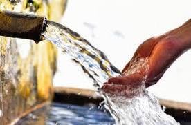 Test de débit d'eau